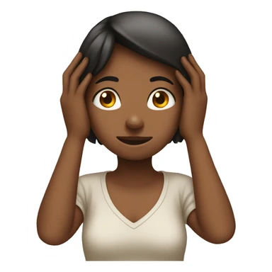 girl covering ears emoji sticker