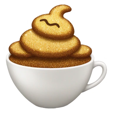 Kaffee glitzer sticker