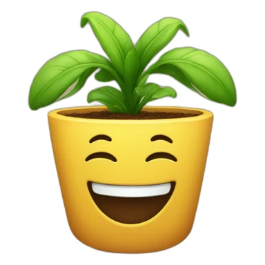 Plante souriante sticker