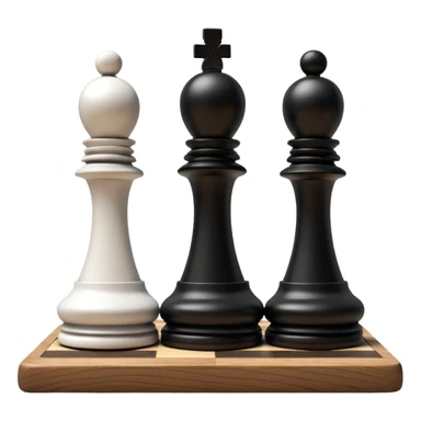 two chess figures next to each other sticker