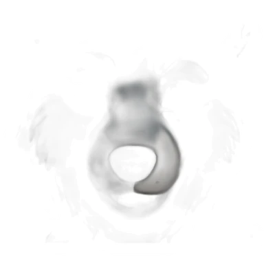 a full black wolf with blue eyes sticker