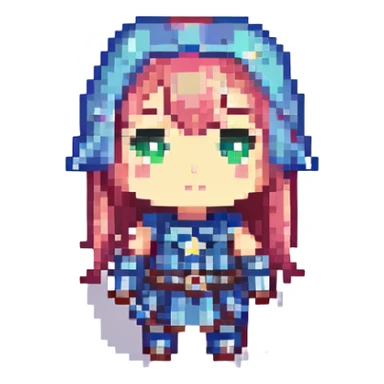 sparkling chibi star sticker