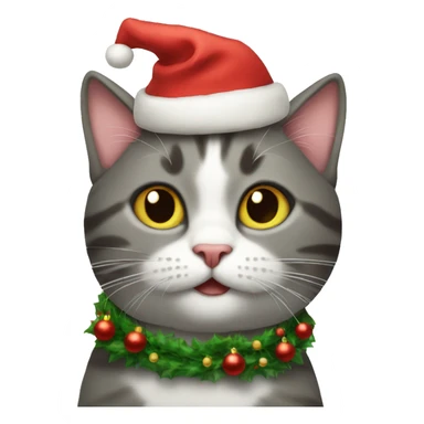 Christmas cats sticker
