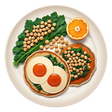 Buckwheat pancakes Buckwheat pancakes with stuffing of kale, spinach, chickpeas, mushrooms and onions, served with tomato-orange sauce and roasted seeds + salad of beets, oranges, celery, carrots with dressing. sticker