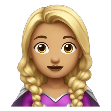 una niña de superhéroe sticker