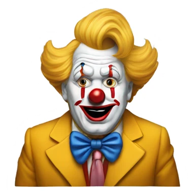 Trump as a clown  sticker
