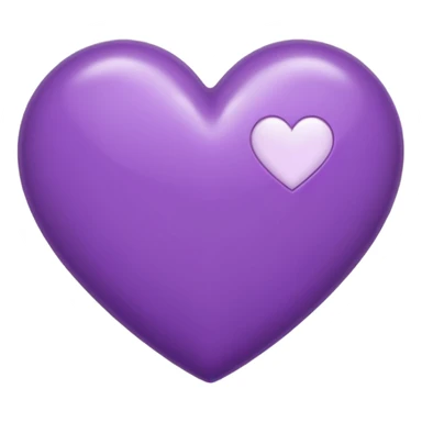 A purple heart with a J in it sticker