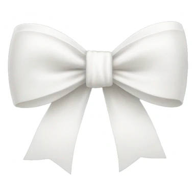White bow sticker