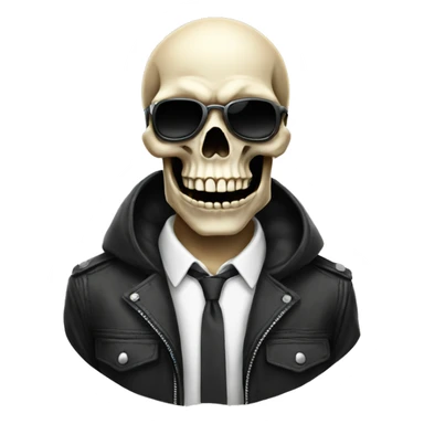 very cool skull with swagger  sticker
