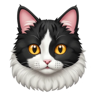 cat blask and wight sticker