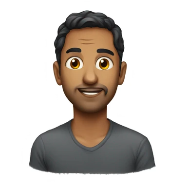 prashanth cartoon face sticker