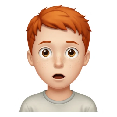 boy surprise face sticker