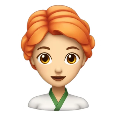 Femme sur un sushi sticker