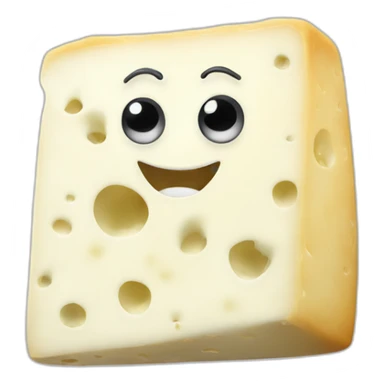 stinky white cheese sticker