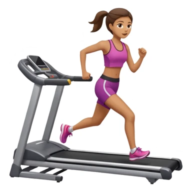 girl running on tredmil sticker