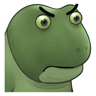 An emoji to put when someone says “bruh” like and are we serious face sticker