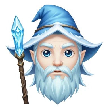 Frost wizard scary sticker
