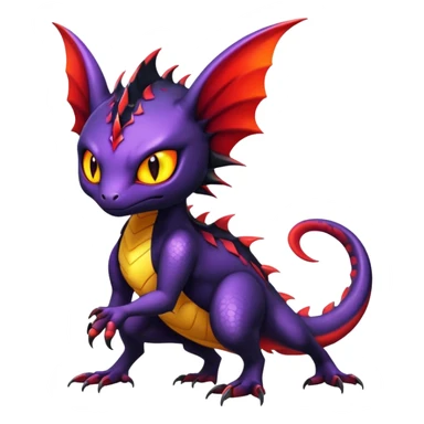 Shiny Epic Badass Noibat-Salandit-Litten-Hybrid sticker