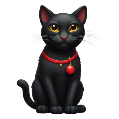 black cat smoking Red Cigarette  sticker