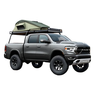 2021 ram 1500 big horn with overland build sticker