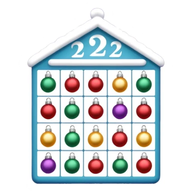 advent calendar sticker