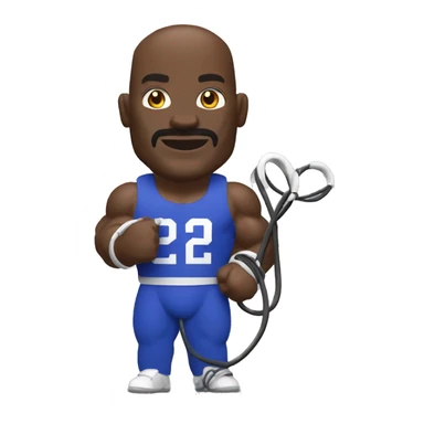 Ronnie coleman holding charging cable sticker