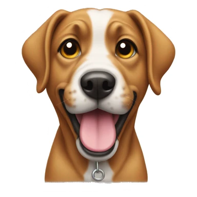 Dog wearing a doodie  sticker