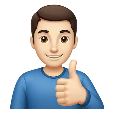 Shek giving a thumbs up  sticker