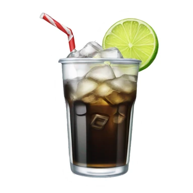 Diet Coke with lime and a white and black striped straw sticker
