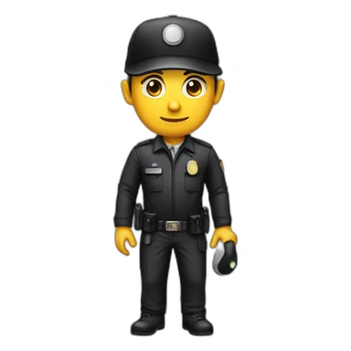 Investigator with black ball cap sticker