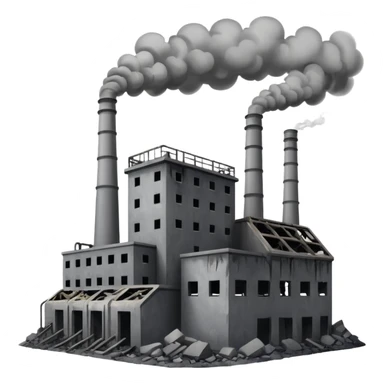 The destroyed power plant sticker