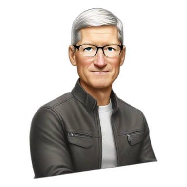 Tim Cook at Apple Park sticker