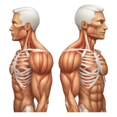 human biology anatomy muscles  sticker