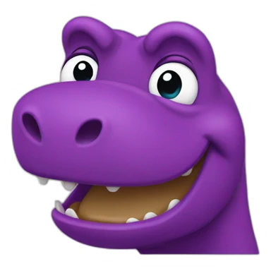 barney dinosaur sticker