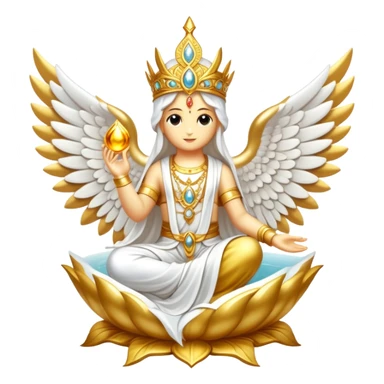 White and Golden Divine Holy Glorious Shiny Sparkly Scenic Scenery Deco Fakémon sticker