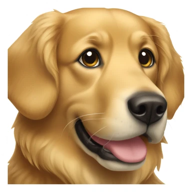 Dark golden retriever sticker