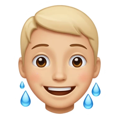 Smile with tears sticker