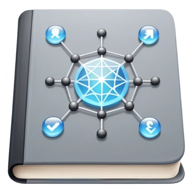 magical grey book of networking with a magic web sticker