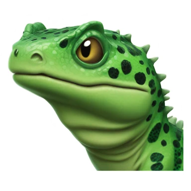 Green Gila Monster Face sticker