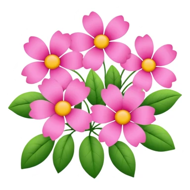 pink floral  sticker