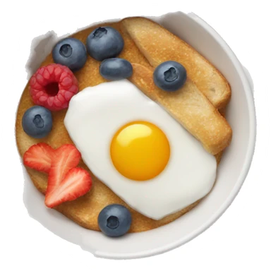 Breakfast bowl sticker