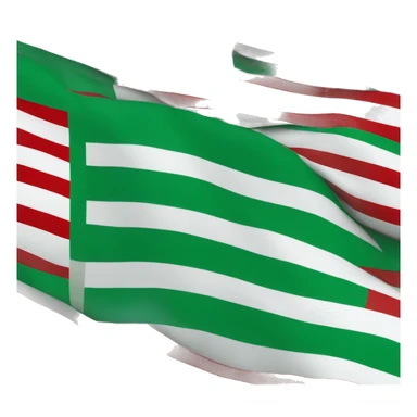 Tatar flag (red stripe on top, thin white stripe in the middle, green stripe on the bottom). Minimalistic sticker