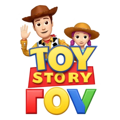 Toy Story Logo in Welsh Dub sticker
