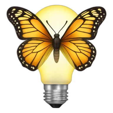butterfly light bulb sticker