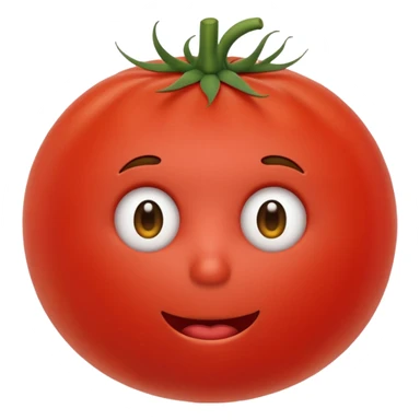 Eine Tomate mit Gesicht Hände Füße  sticker