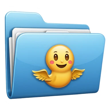 folder icon, open sticker