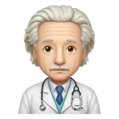 albert einstein in doctor dress  sticker