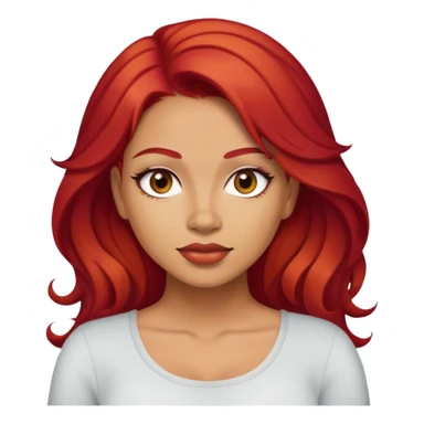 Red hair Latina  sticker