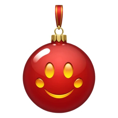 Red ornament  sticker