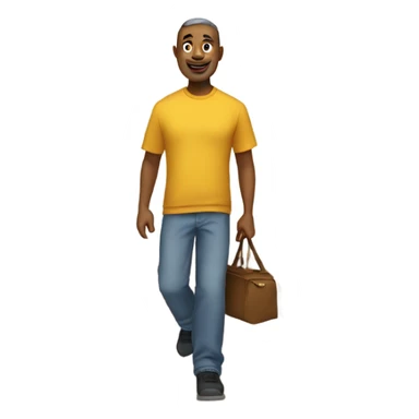 Dad walking downstairs  sticker